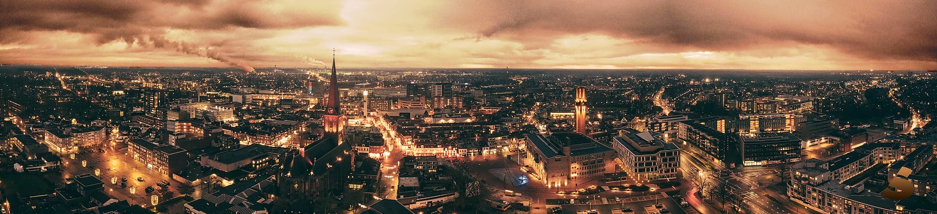 Hengelo Panorama Golden Evening